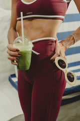 BURGUNDY PILATES SET